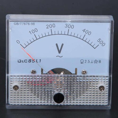 AC Pointer Voltmeter 0-500V Scale Range Voltage Test Meter D