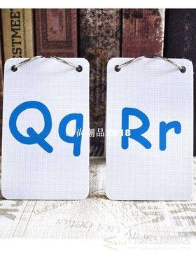 26 Letters English Phonics Pocket Cards Kids Montessori Lear