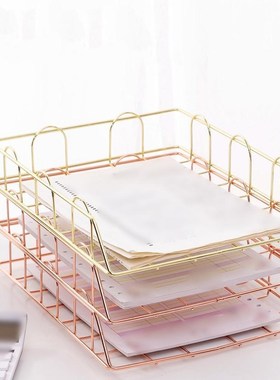 Office Supplies Metal File Holder Data Tray File Tray Anti-R