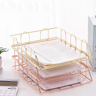 Office Supplies Metal File Holder Data Tray File Tray Anti-R