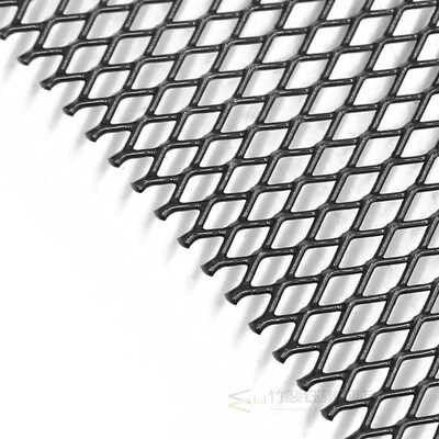 Car Vehicle Black Tone Aluminum Alloy 3 X 6mm Rhombic Grille