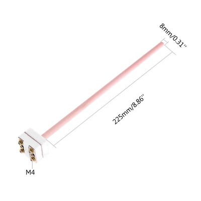 WRP-100 S-type Platinum Rhodium Thermocouple 225mm Temperatu