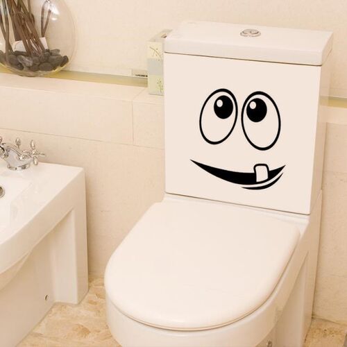 Creative Bathroom Wall Decoration Stickers PVC Waterproof To