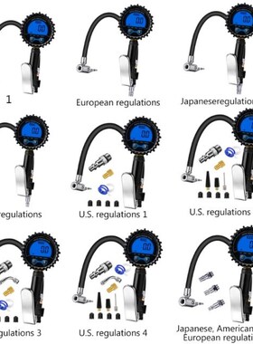 3-200 PSI Professional Reader Tire Air Pressure Gauge for Ca