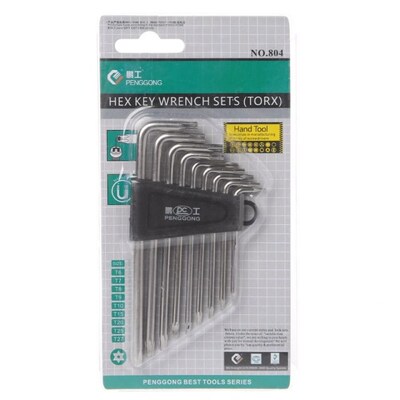 9 Pcs Hex Key Wrench Sets Torx L Shape Repair Tool Screwdriv