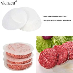 100pcs Round Hamburger Oil Blotting Paper Oven BBQ Grill Pap