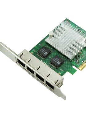 PCIe X4 Quad Port Gigabit Ethernet Server Card 10/100/1000Mb