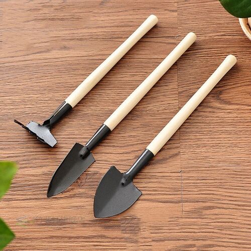 3 Piece gardening tool hoe shovel rake garden Tools used for