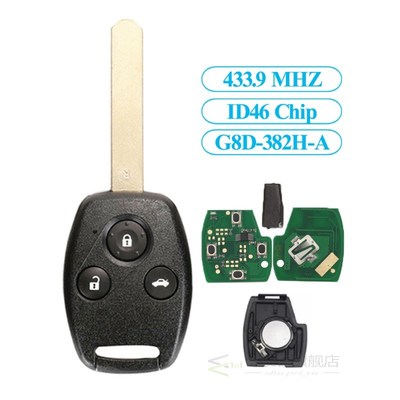 315/433MHZ ID46 Remote Control Car Key For Honda Accord 2003