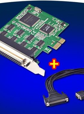 8 Port RS232 Serial Adapter PCIe Expansion Card 16C1058 Chip