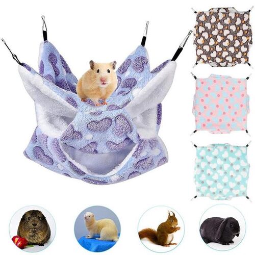 Warm Hamster Hammock Rat Hanging Beds House Small Animal Cag