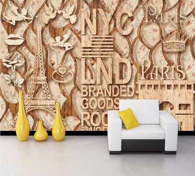 Drop Shipping Custom Wallpaper Wall Mural French Style Nosta