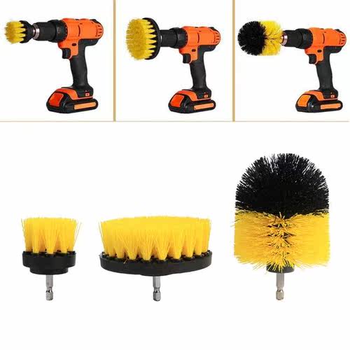 3Pcs Power Scrubber Brush Drill Brush Clean 适用于 Bathroom