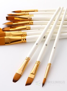 15Pcs/Set Nylon Hair Paintbrushes Kit Watercolor Acrylic Pai