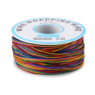 Colorful P/N B-30-1000 15M 8-Wire Colored Insulation Wrappin