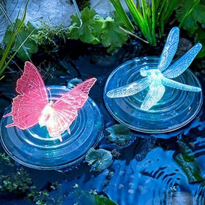 Outdoor Float Lamp Solar Led RGB Multi Color Change Butterfl