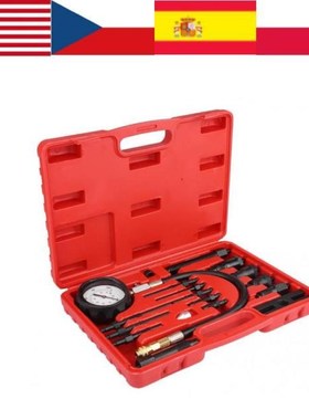 17Pcs/set Compression Tester Kit Auto Tractor Diesel TDI CDI
