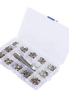 Round Rivet Set 100 Set Round Rivet Kit Metal Leather Stud w