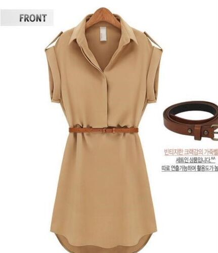 ladies casual blouse summer chiffon dress shirts for women