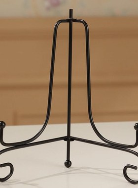 Iron Easel Classic Display Stand Bowl Plate Art Photo Pictur