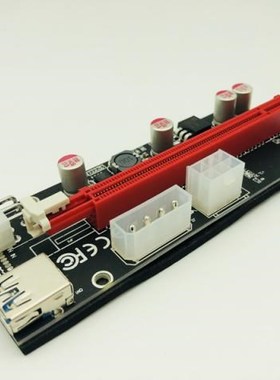 10pcs NEW PCI-E 009S PCIE 1x to 16X PCI Express  Molex 6pin