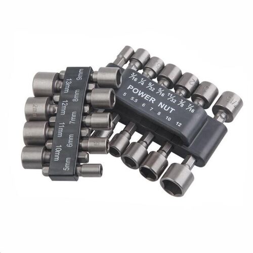14Pcs 80mm Length Deepen Power Nut Driver Drill Bit Set 5.5-
