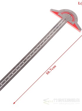 1PC Stainless Steel Woodworkers Edge Rule Efficient Protract