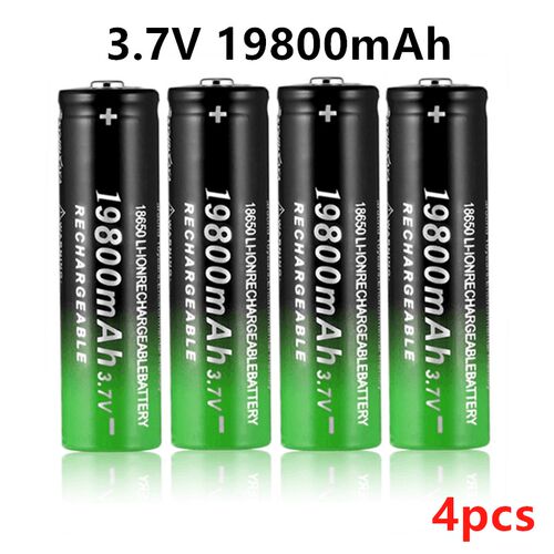 18650 battery 3.7V 19800mAh rechargeable liion battery with