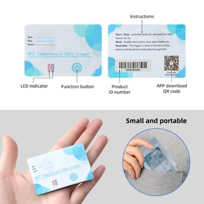 NFC Temperature Data Logger USB Blue-tooth Temperature Data