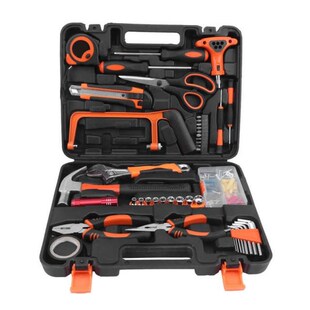 45Pcs Hand Tool Set Trolley Box Household Pliers Wrench Hard