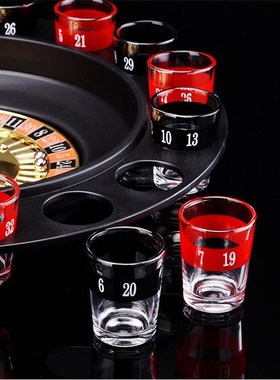 Bar Funny Tools Russia Turntable Shot Glass Drinking Game 16