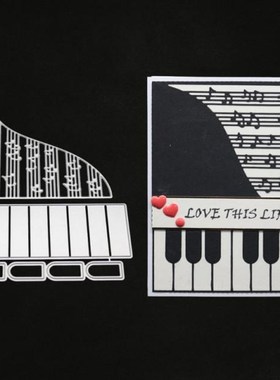 Piano Metal Cutting Dies Stencil DIY Scrapbooking Album Stam