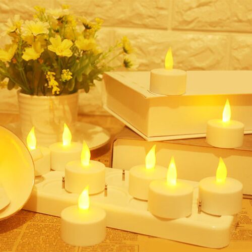 Rechargeable LED Electric Candles, Flameless Flickering Tea