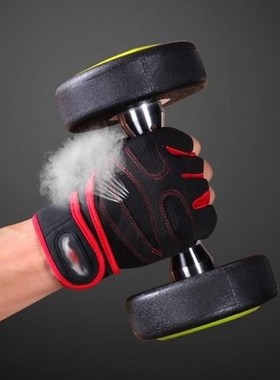 men weight lifting gym gloves training fitness wrist wrap