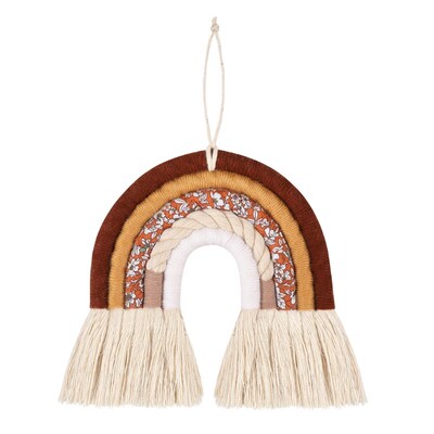 Rainbow Wall Hanging Decoration Handmade Woven Rainbow Decor