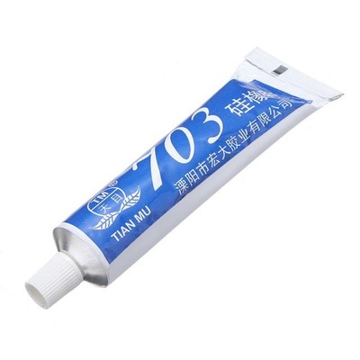 50g White Silicone Rubber Glue 703 Sealant Adhesive Freezer