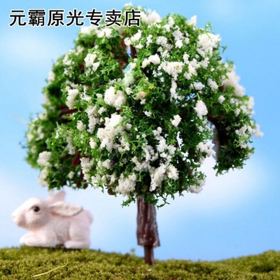 Plastic Mini Simulation Trees Willow Sakura Miniatures Kawai