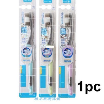 1Pc Super hard bristles Tooth brush for Adult Remove Smoke B