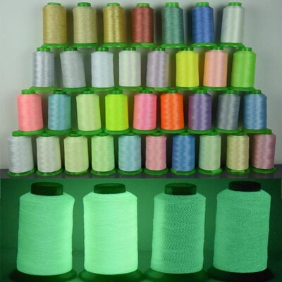 1000 Yards Luminous Glow In The Dark Sewing Machine Embroide