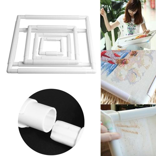 Handhold Square Shape Embroidery Frame Hoop Cross Stitch Cra