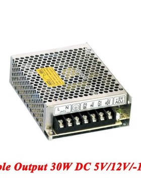 T-30B Triple Output Switching Power Supply 30W 5V 12V -12V ,