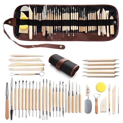 41pcs DIY Clay Sculpture Pottery Tool Set Multifunctional Ca