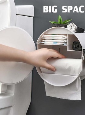 Toilet Roll Holder Waterproof Paper Towel Holder Wall Mounte