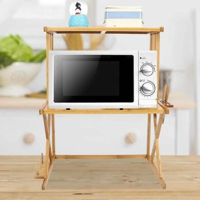 Microwave Oven Rack Storage Shelf Stand Household Kitchen Co
