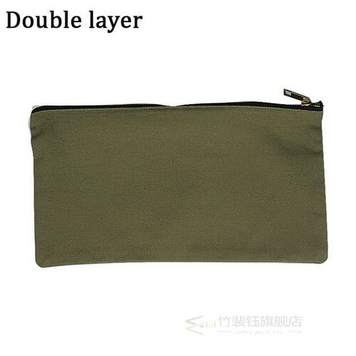 Waterproof Canvas Cloth Tool Pouch Zipper Bag Portable Zipp