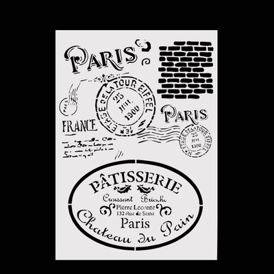 Embossing Paper Card DIY Craft Letter Alphabet Layering Sten