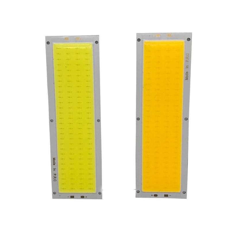 2pcs/Set 12V 10W COB LED Strip Lights Bulb 120x36mm