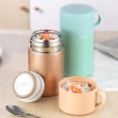 550ML Double Stainless Steel Thermos Food Soup Containers La