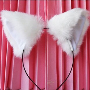 Cartoon Ears Hairband Headwear Long Fur Head Band Hair