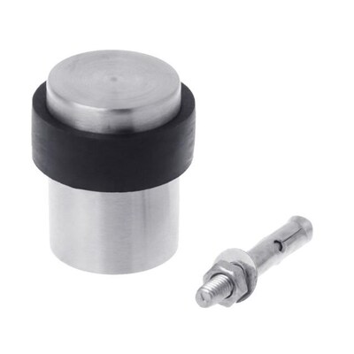 Door Stopper Stainless Steel Floor Mounted Fixed Door Rubber